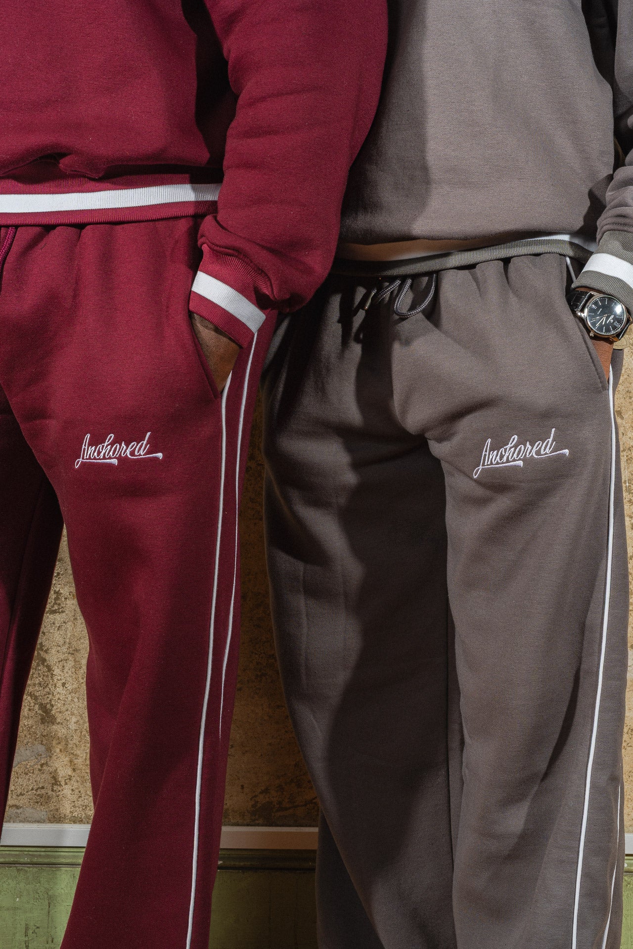 Anchored relaxed fit joggers - Grey