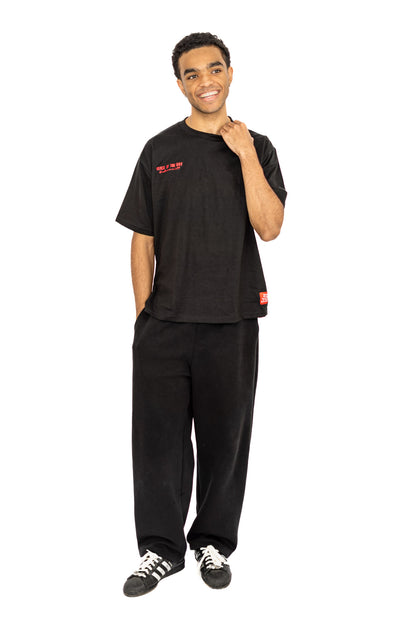 Anchored Hope Oversized T-Shirt -  Black