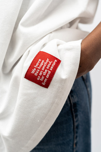 Anchored Hope Oversized T-Shirt - White