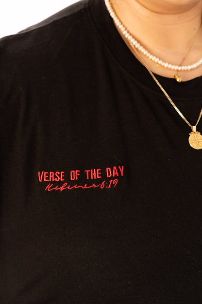 Anchored Hope Oversized T-Shirt -  Black