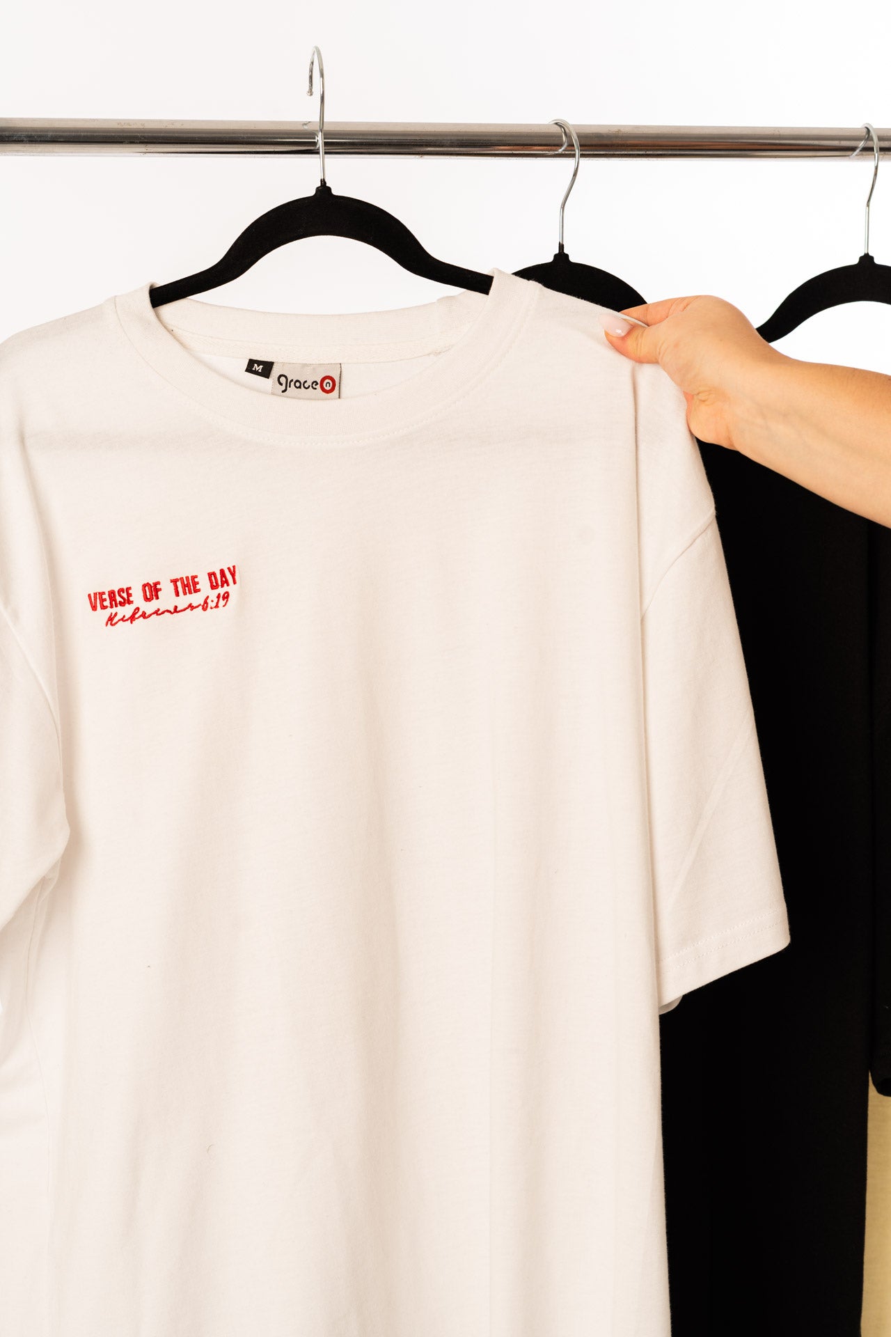 Anchored Hope Oversized T-Shirt - White