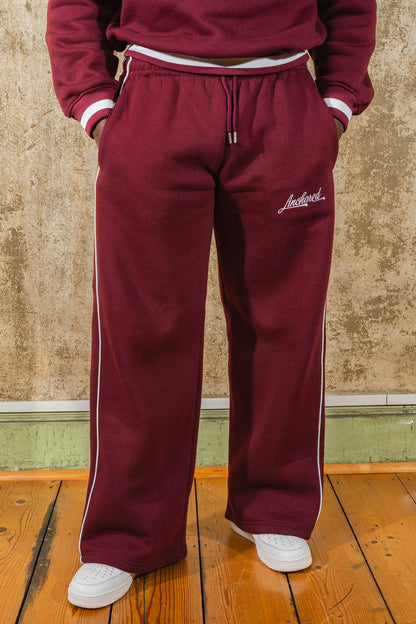 Anchored relaxed fit joggers - Burgundy